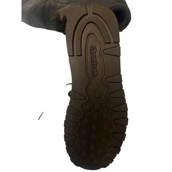 Reebok Classic Leather Mens Black Low Top Sneakers Shoes Size 7 - Picture 3 of 3